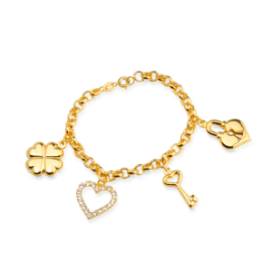 Pulseira Dourada Elo Português
