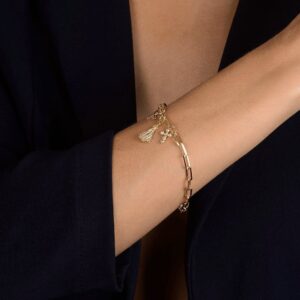 Pulseira Nossa Senhora, Espírito Santo e Cruz