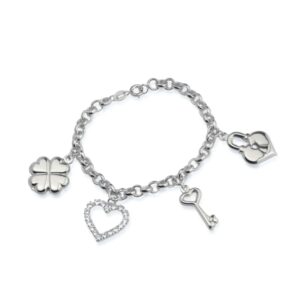 Pulseira Prateada Elo Português