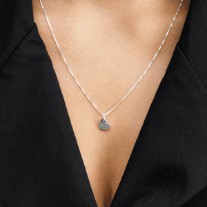 Colar Feminino Pingente de Coração em Prata 925